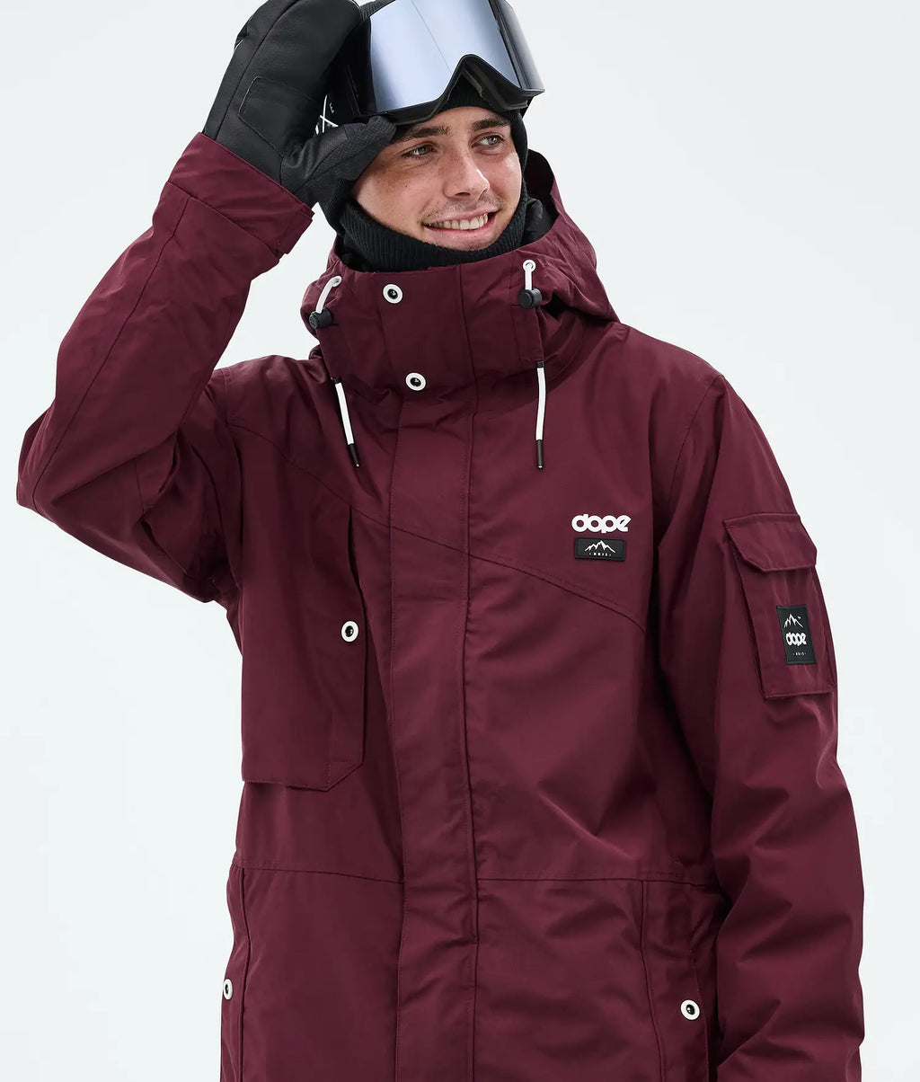 Adept Snowboard Jacket Men Burgundy
