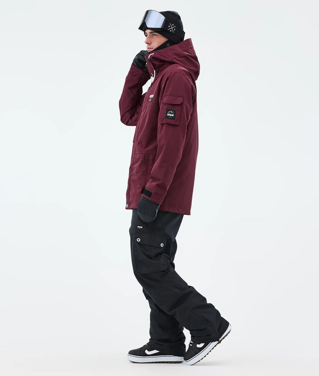 Adept Snowboard Jacket Men Burgundy