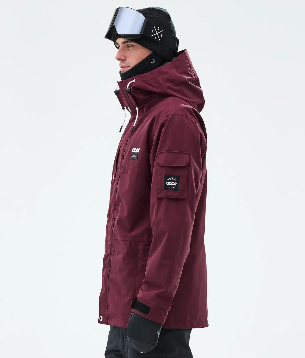 Adept Snowboard Jacket Men Burgundy