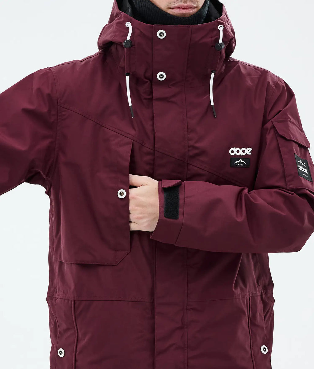Adept Snowboard Jacket Men Burgundy