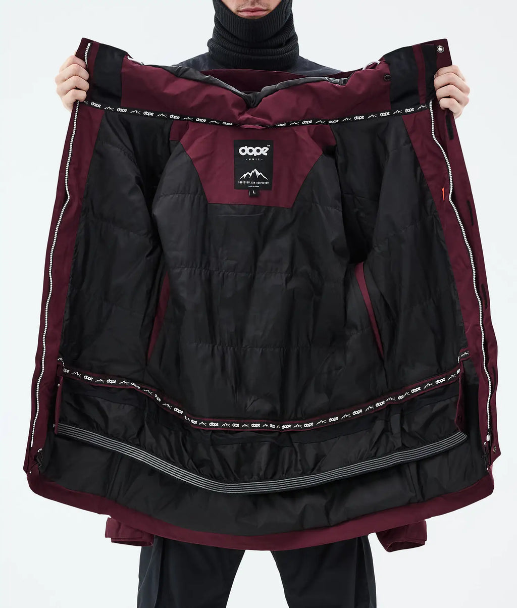 Adept Snowboard Jacket Men Burgundy