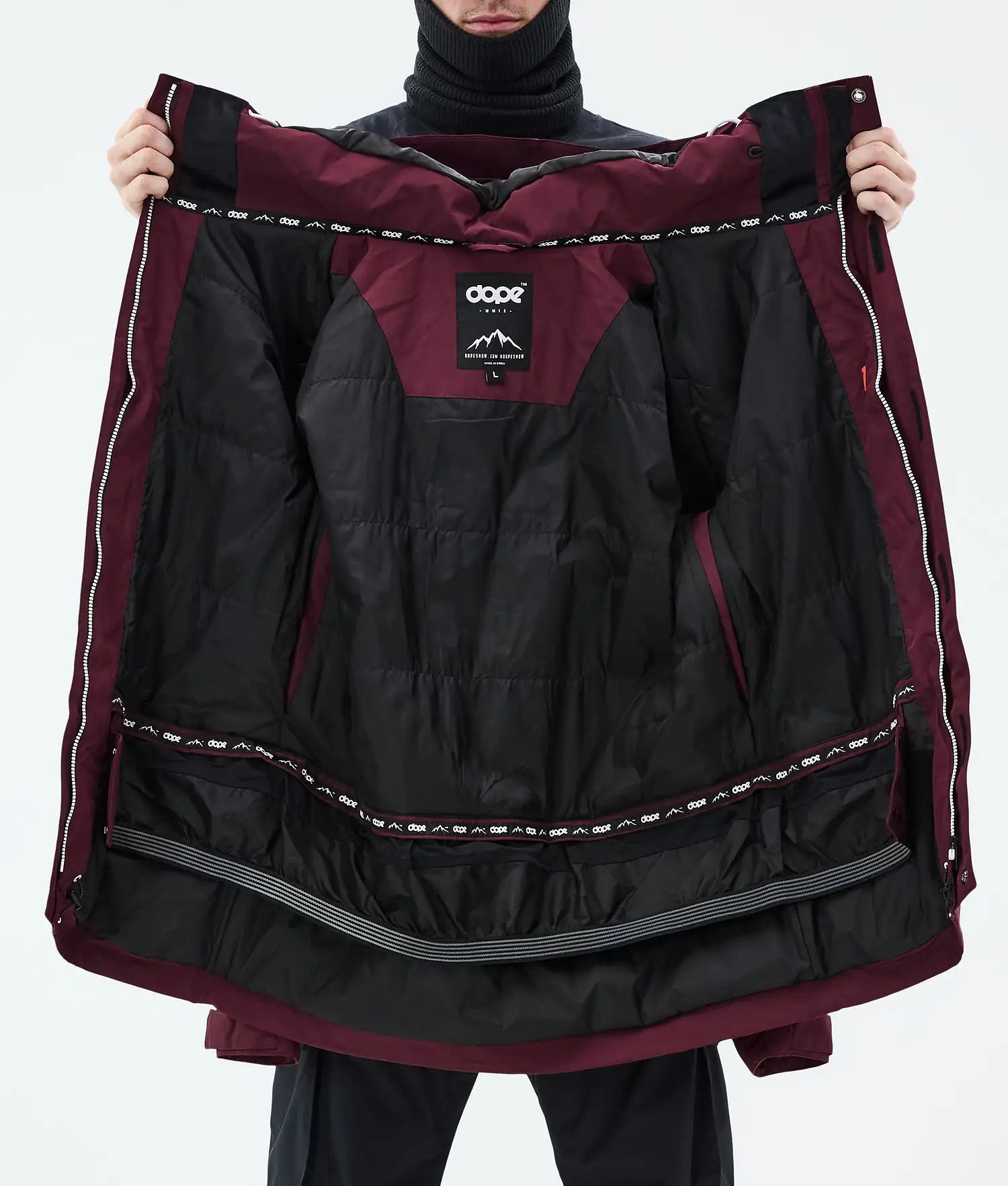 Adept Snowboard Jacket Men Burgundy