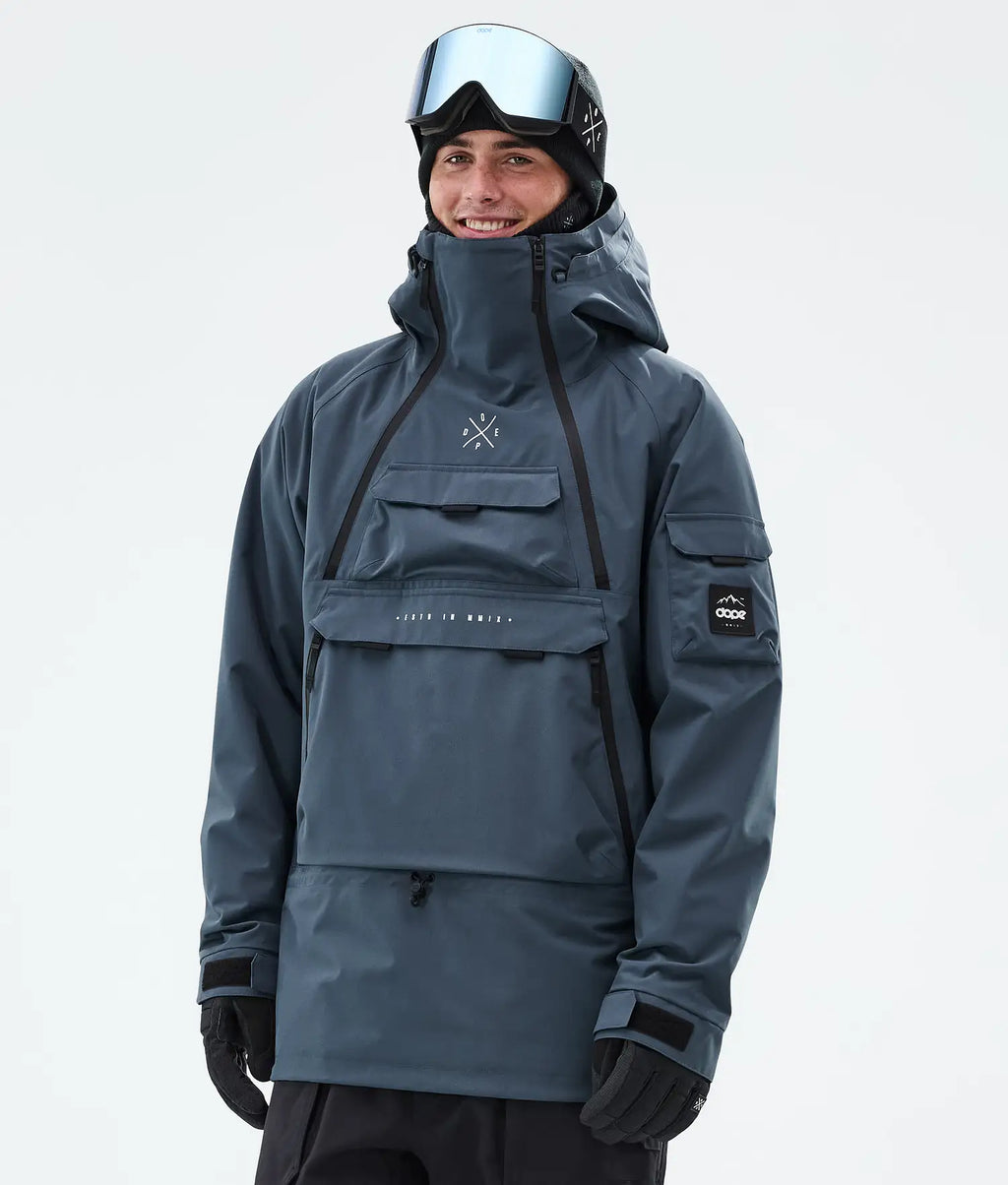 Akin Snowboard Jacket Men Metal Blue
