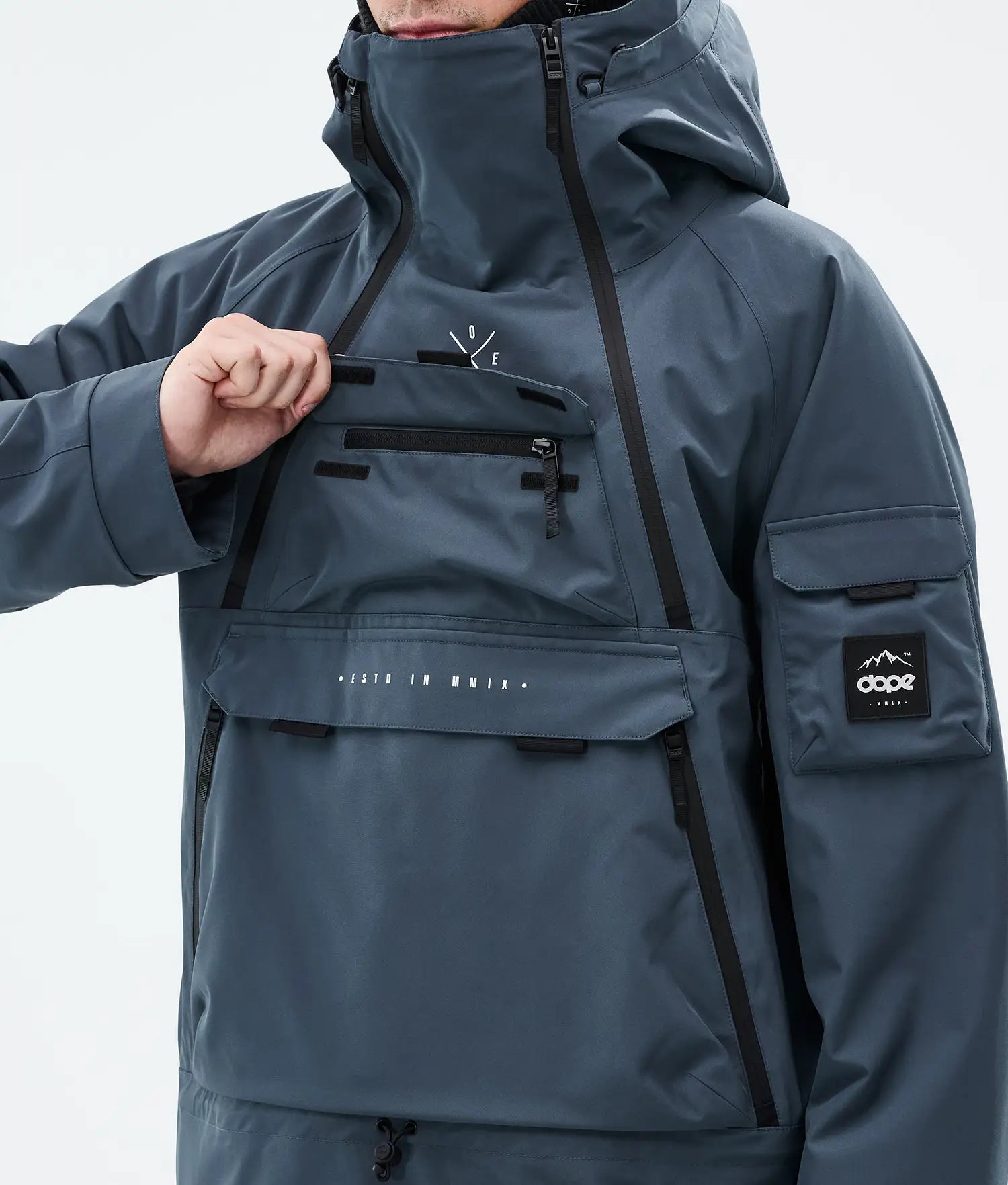 Akin Snowboard Jacket Men Metal Blue