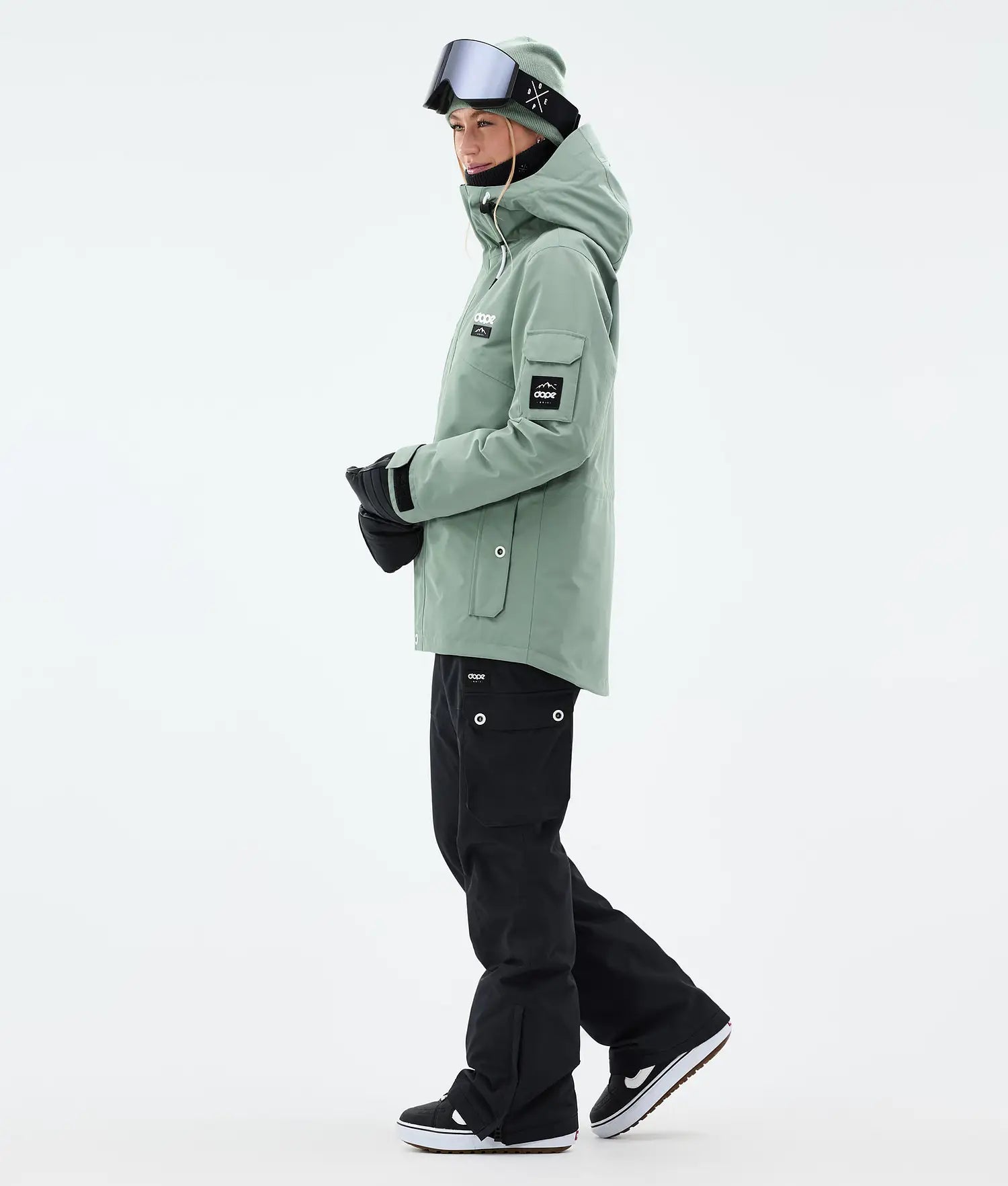 Adept W Snowboard Jacket Women Faded Green