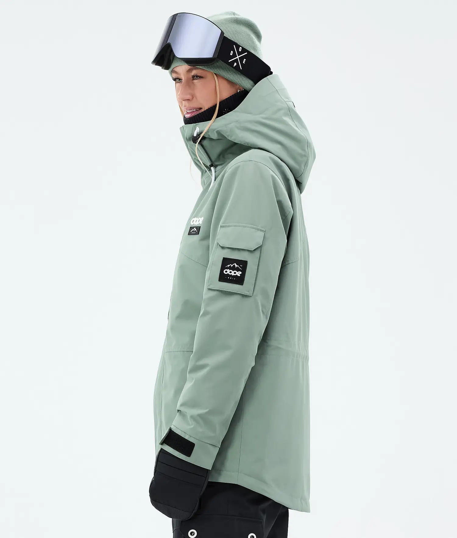 Adept W Snowboard Jacket Women Faded Green