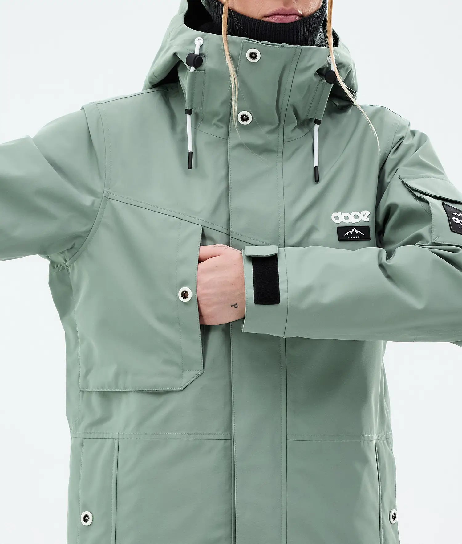 Adept W Snowboard Jacket Women Faded Green