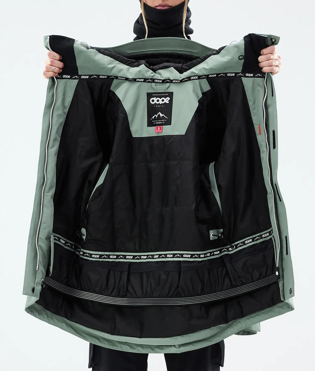 Adept W Snowboard Jacket Women Faded Green