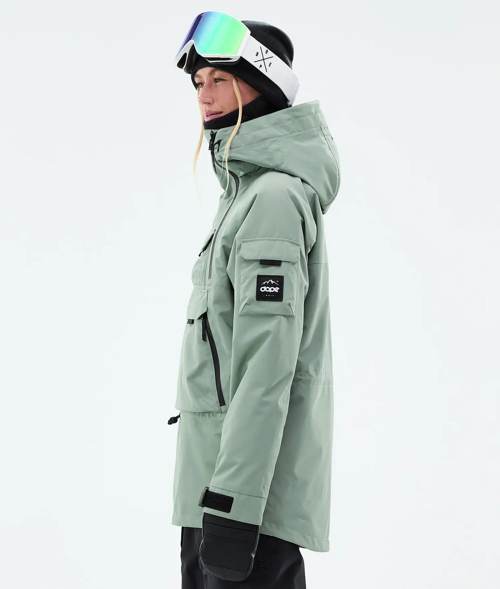Akin W Snowboard Jacket Women Faded Green