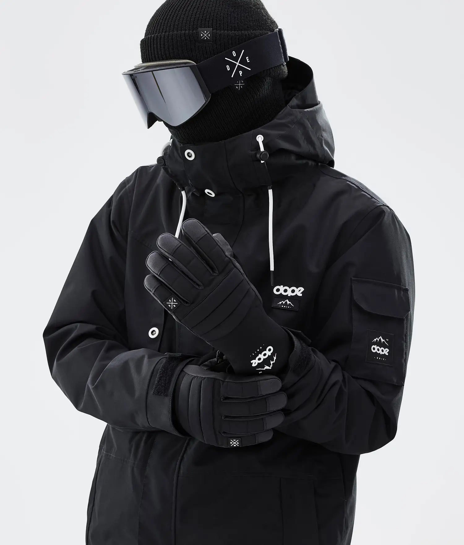 snowboard handschuhe dope Ace 22 Ski Gloves Black – Mountain Snow