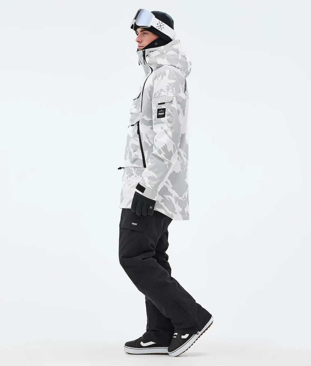 Akin Snowboard Jacket Men Grey Camo