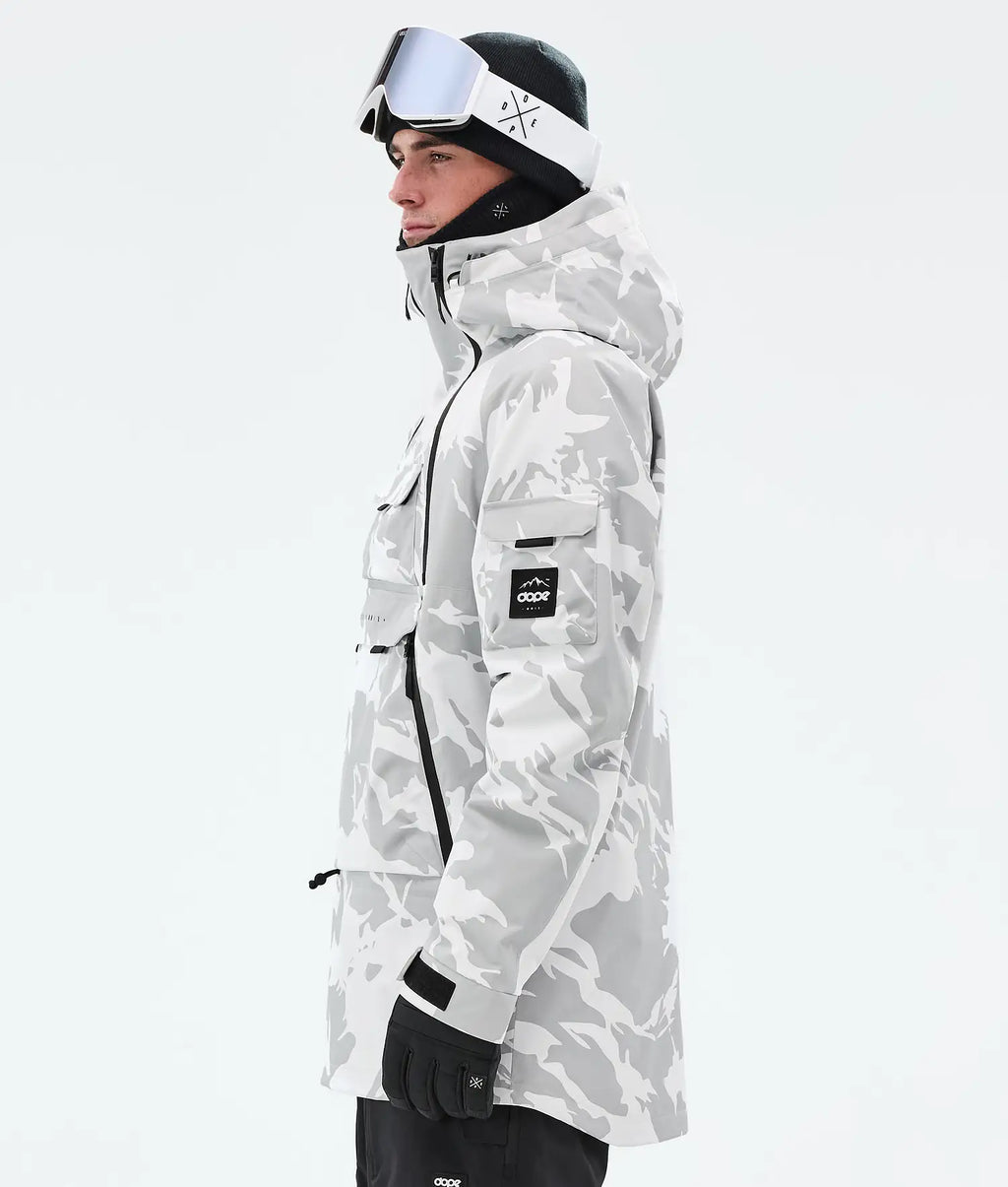Akin Snowboard Jacket Men Grey Camo