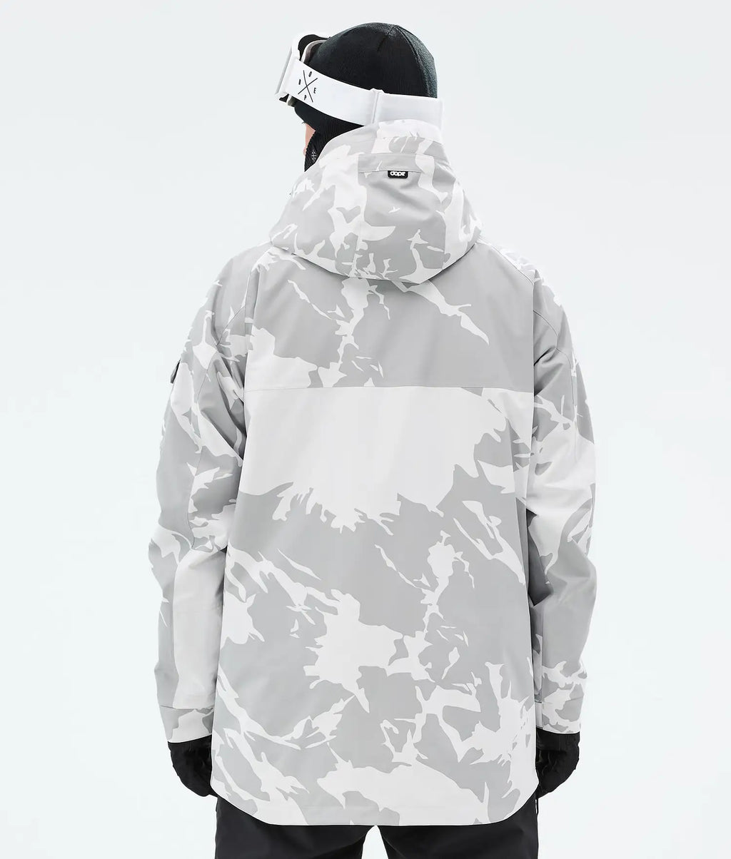 Akin Snowboard Jacket Men Grey Camo