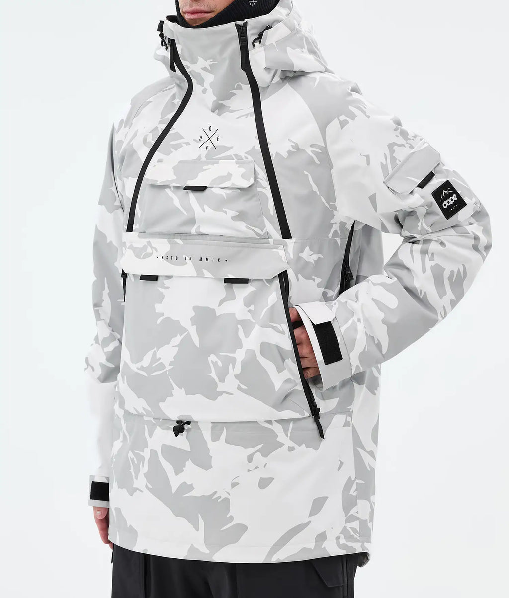 Akin Snowboard Jacket Men Grey Camo