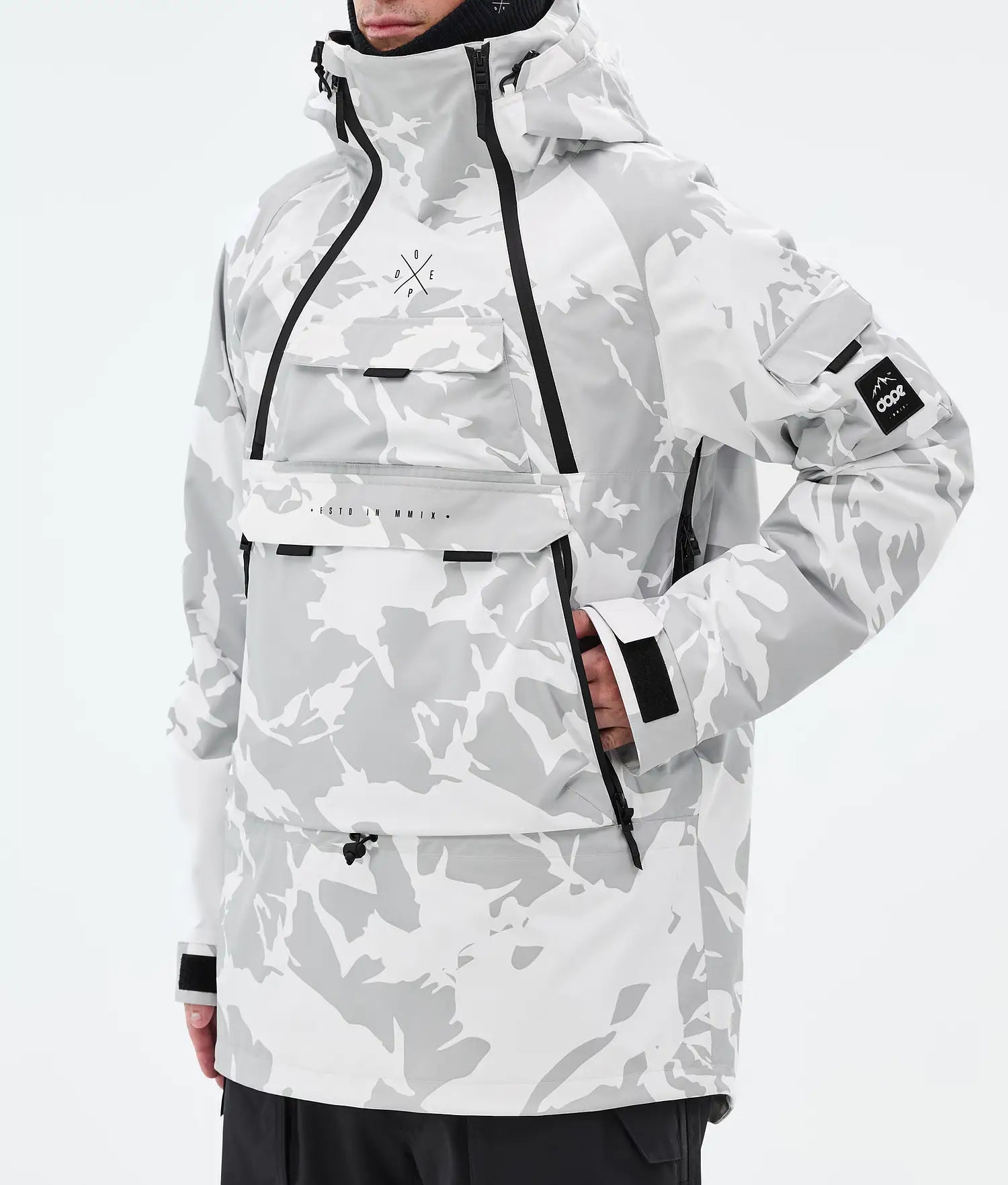 Akin Snowboard Jacket Men Grey Camo