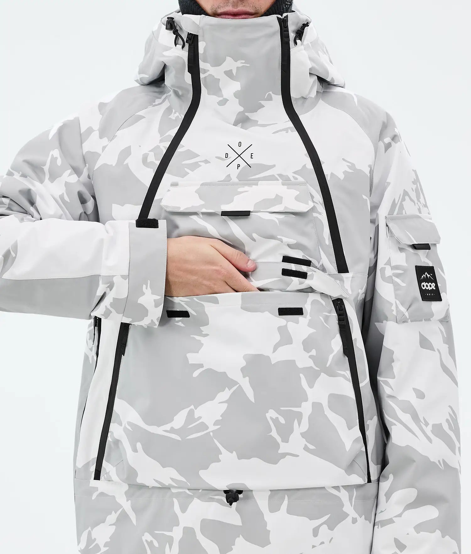 Akin Snowboard Jacket Men Grey Camo