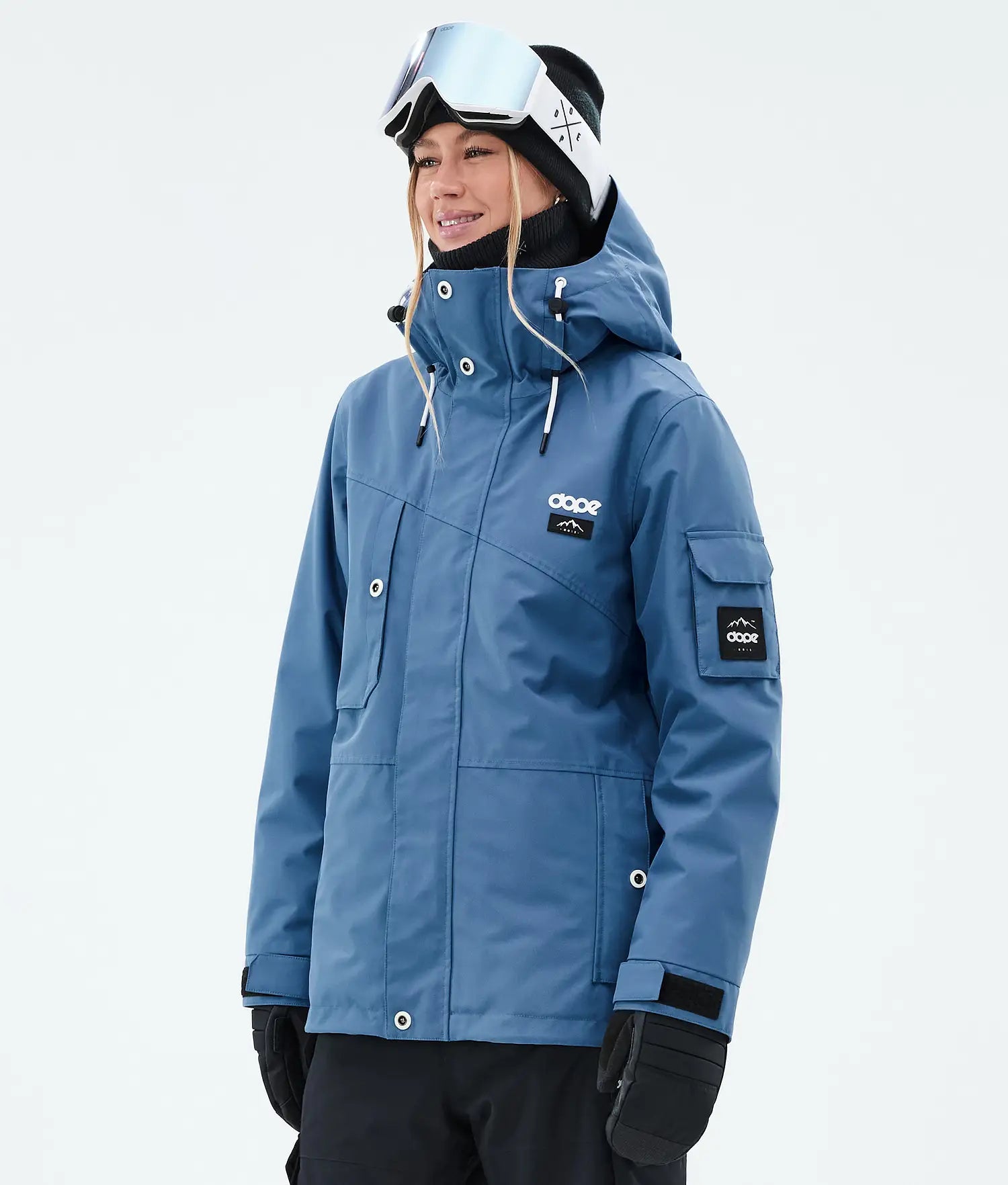Adept W Snowboard Jacket Women Blue Steel