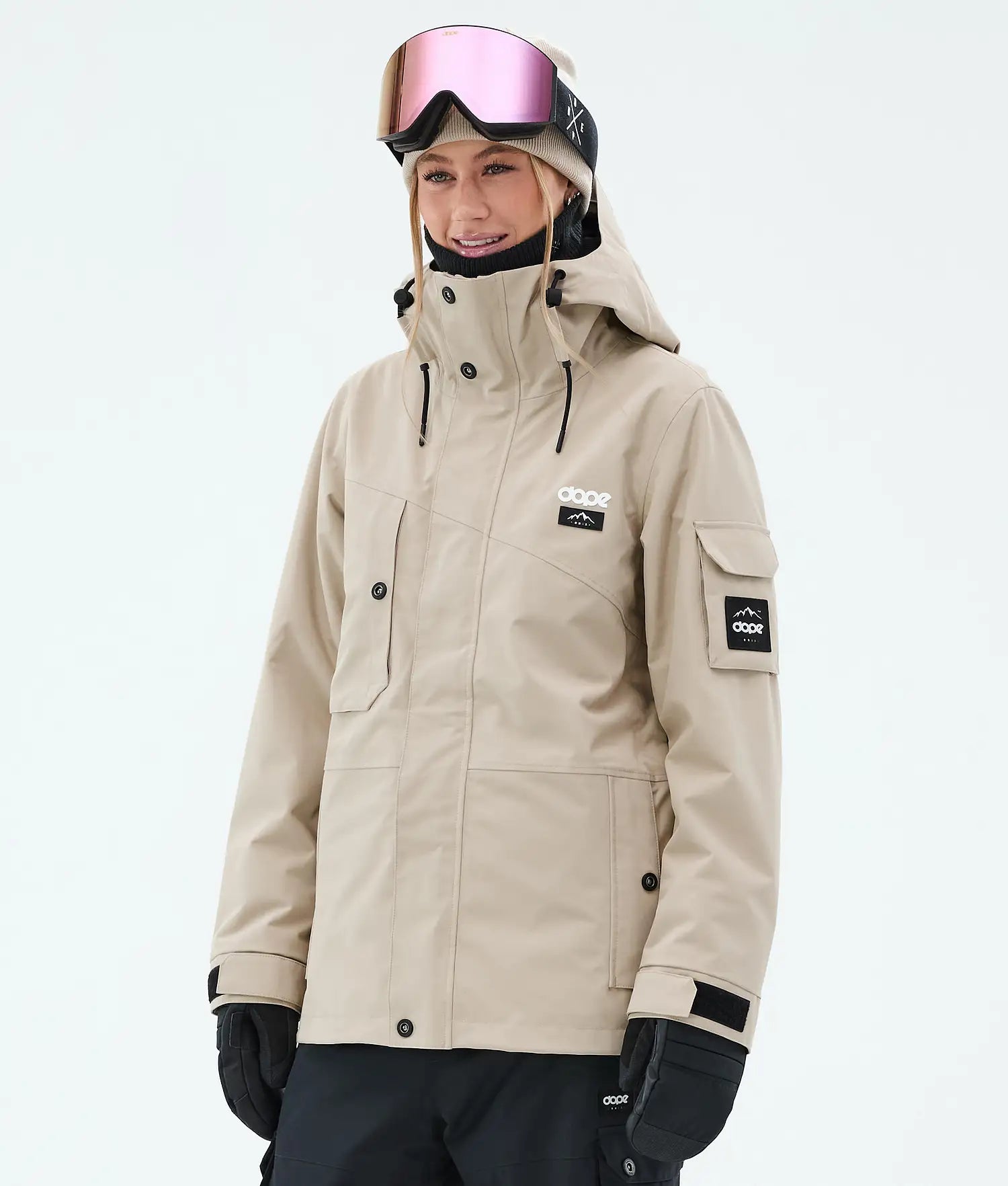 Adept W Snowboard Jacket Women Sand