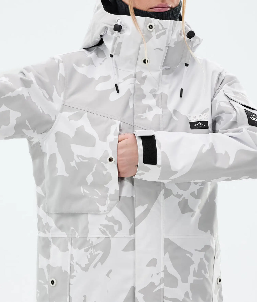 Adept W Snowboard Jacket Women Grey Camo