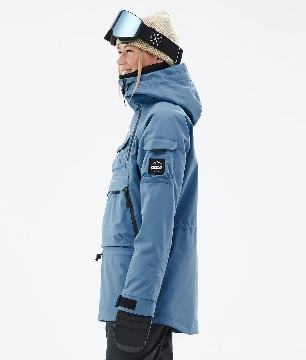 Akin W Snowboard Jacket Women Blue Steel