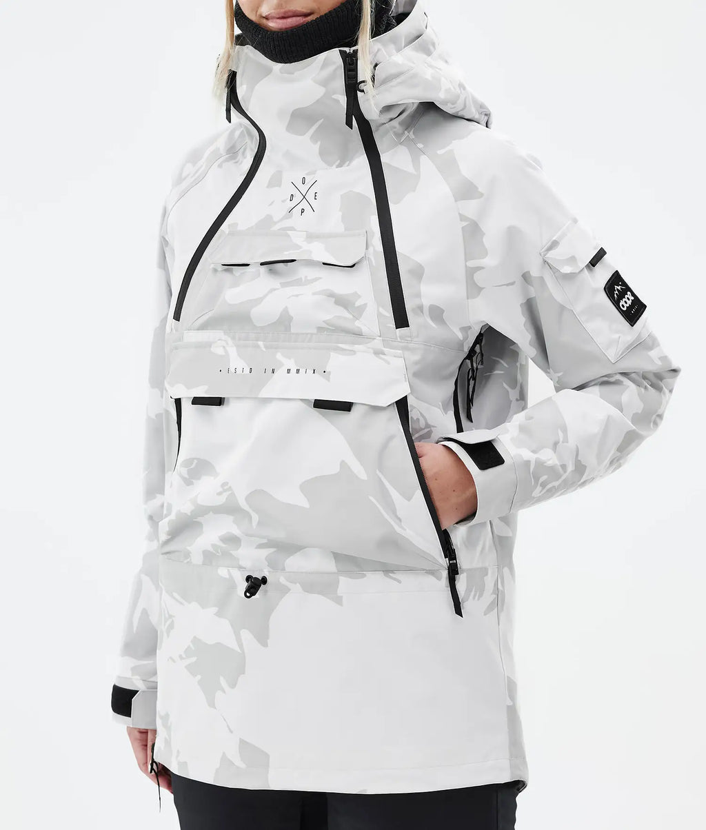 Akin W Snowboard Jacket Women Grey Camo