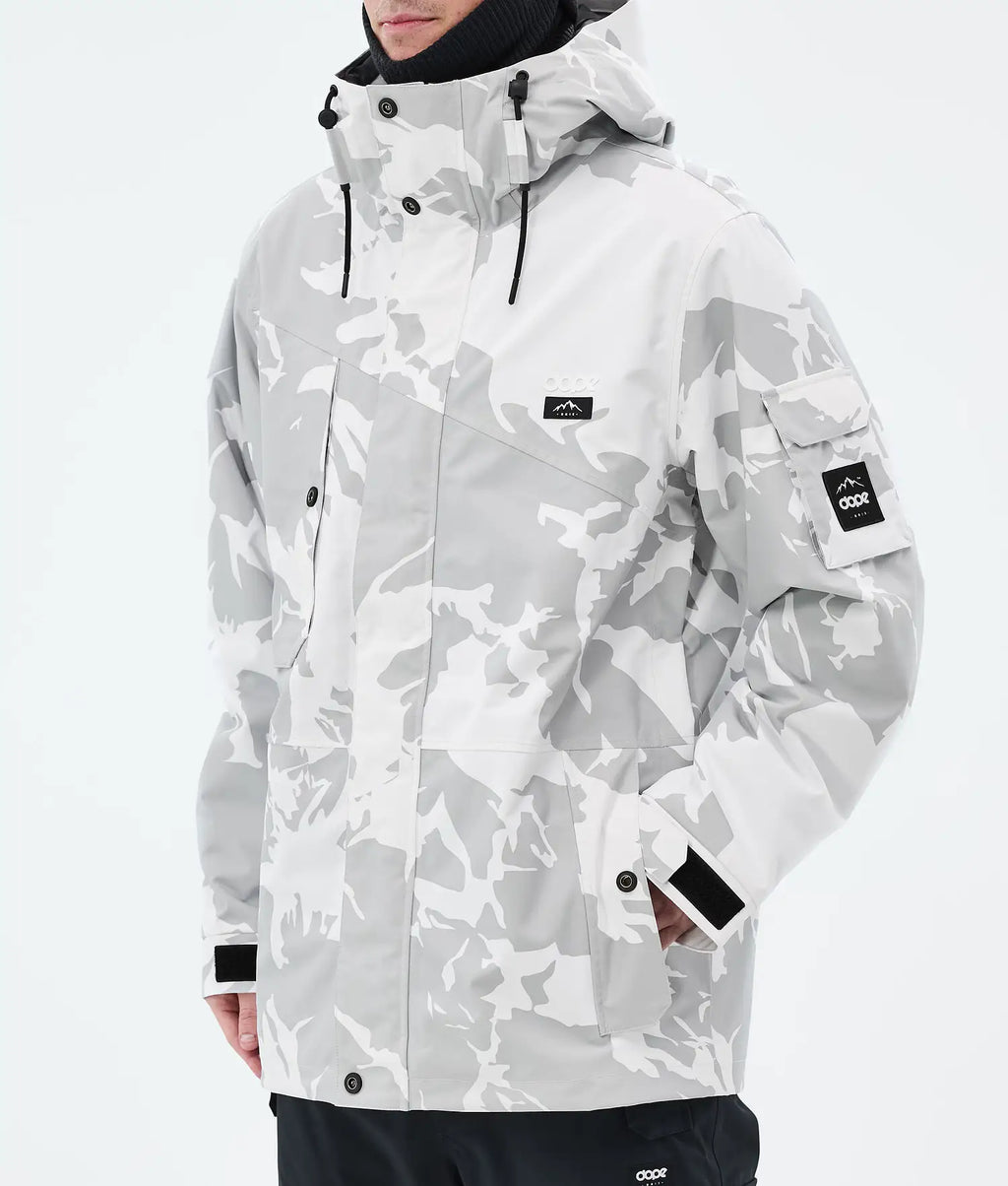 Adept Snowboard Jacket Men Grey Camo