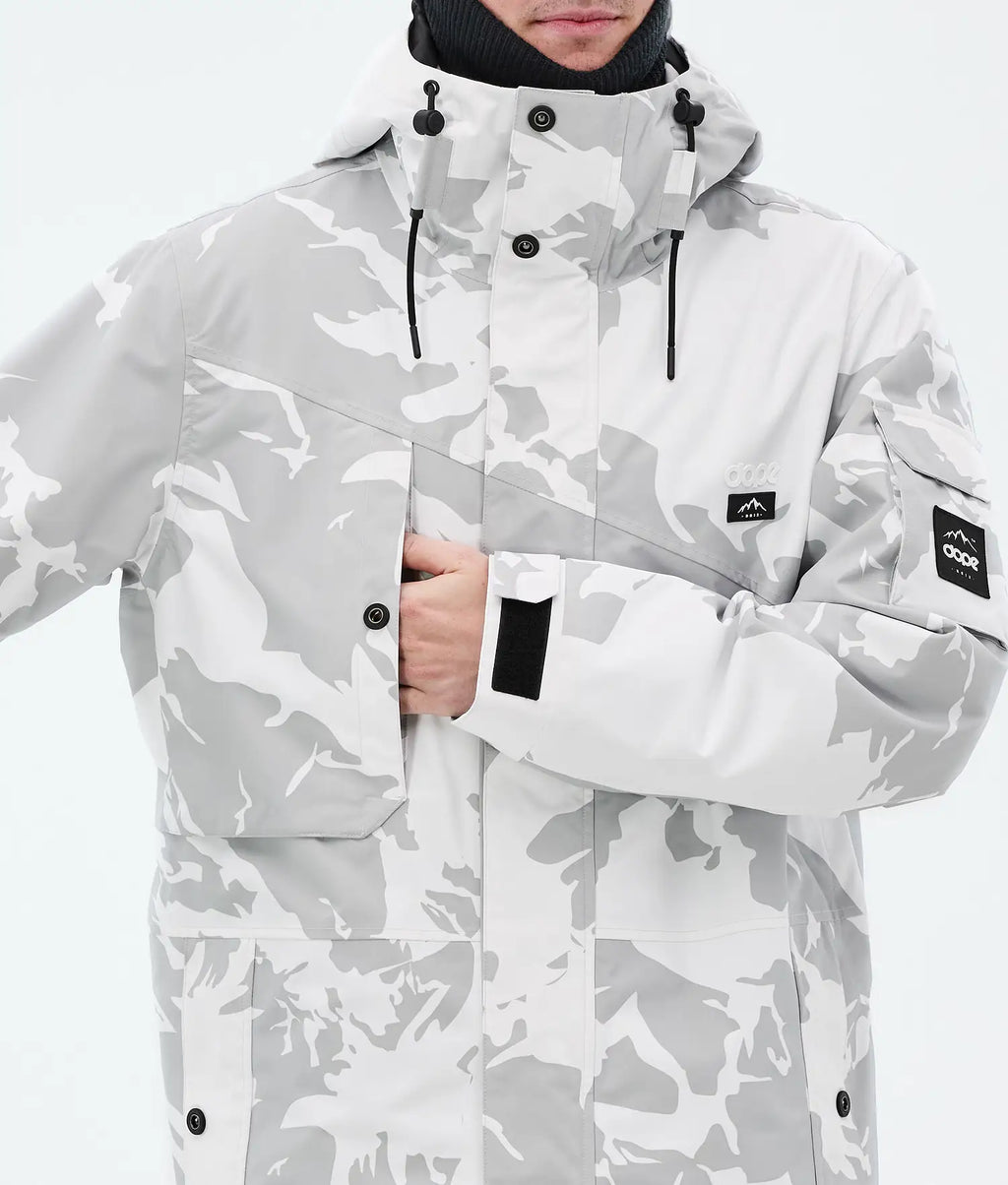 Adept Snowboard Jacket Men Grey Camo