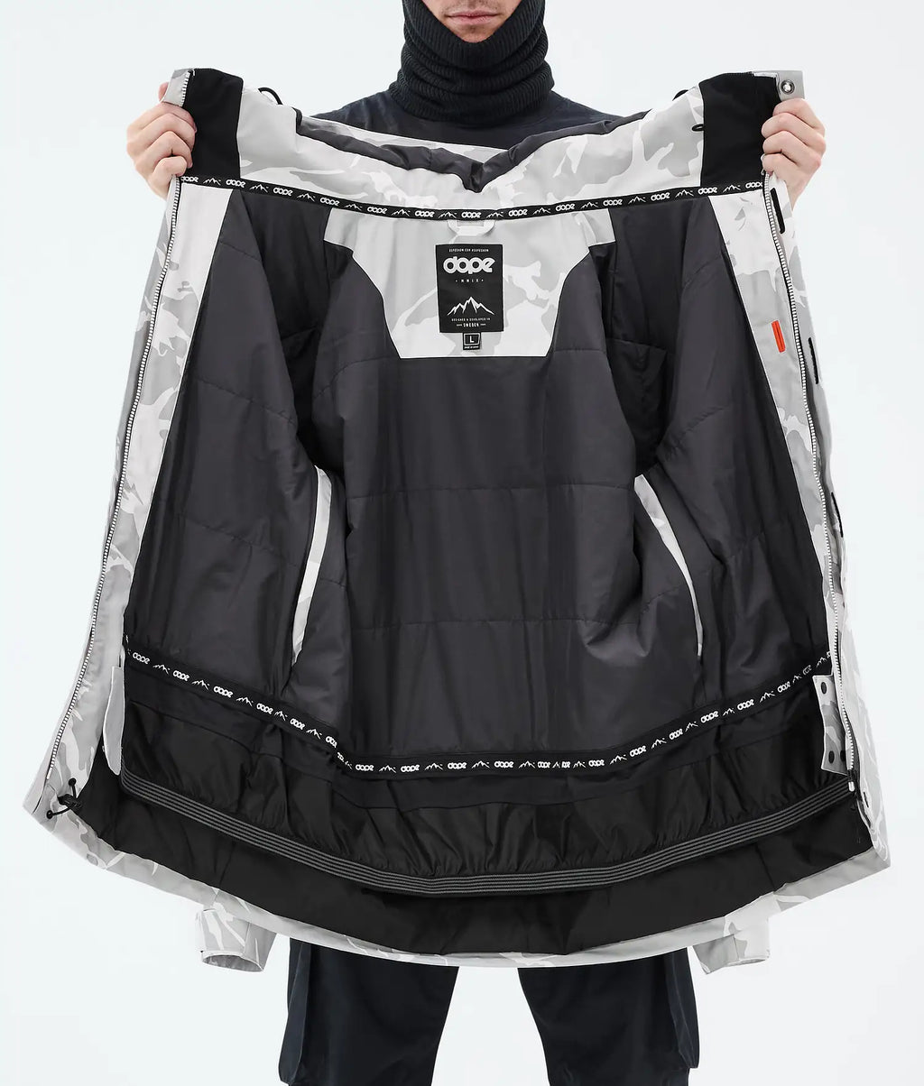 Adept Snowboard Jacket Men Grey Camo