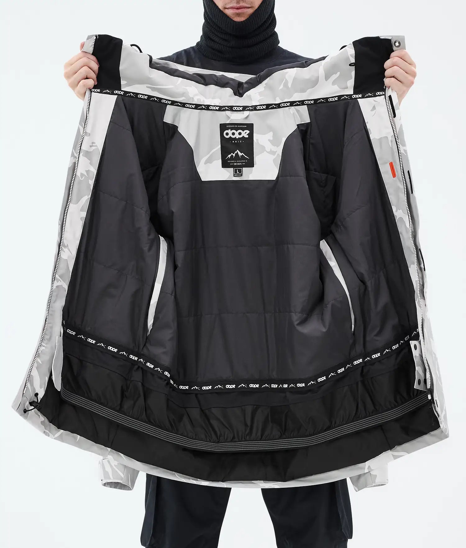 Adept Snowboard Jacket Men Grey Camo