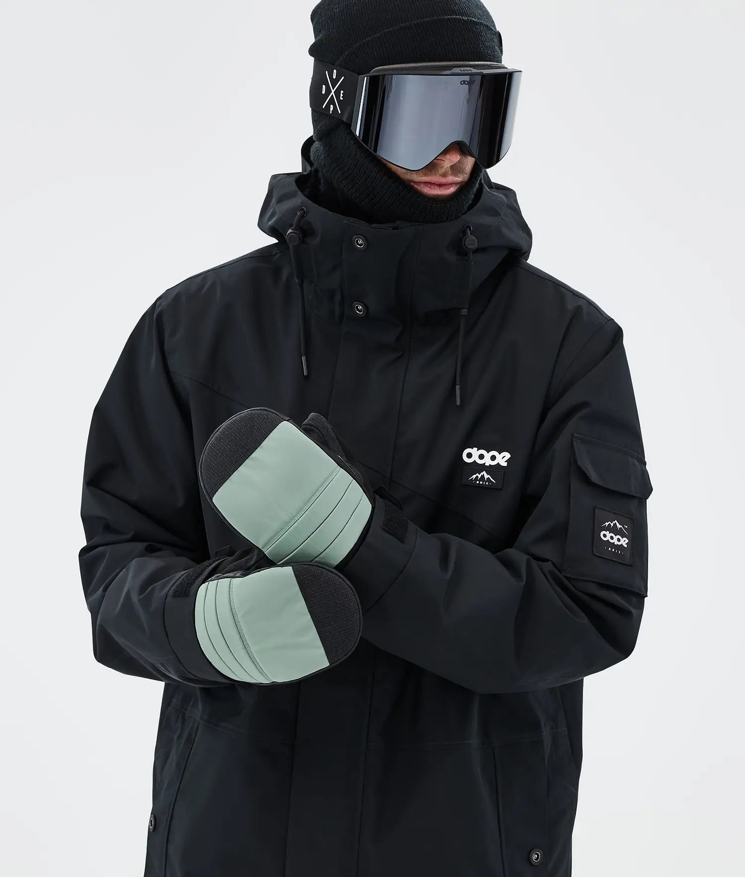 Ace 24 Snow Mittens Faded Green