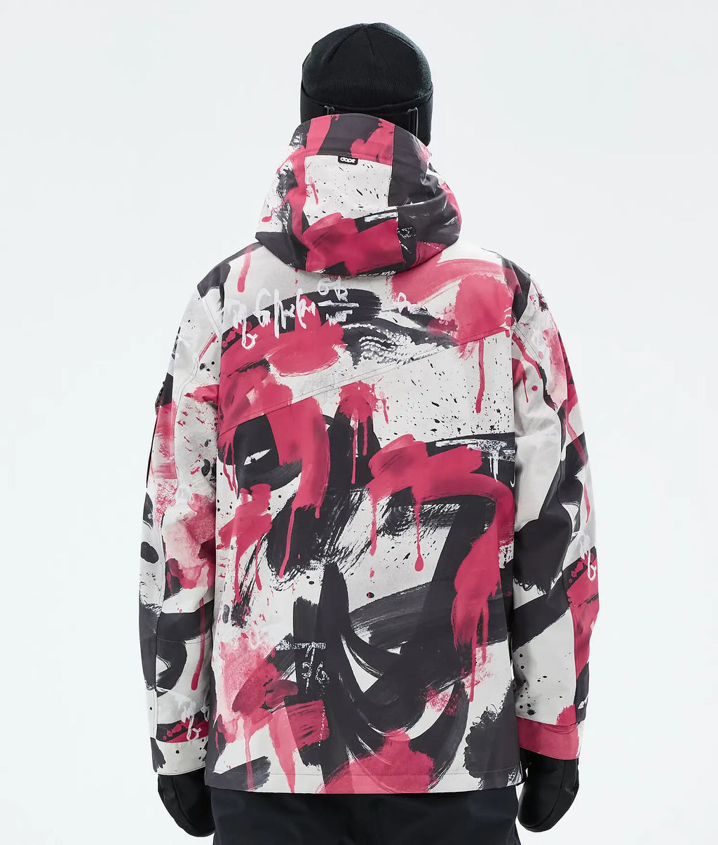 Adept Snowboard Jacket Men Doodle