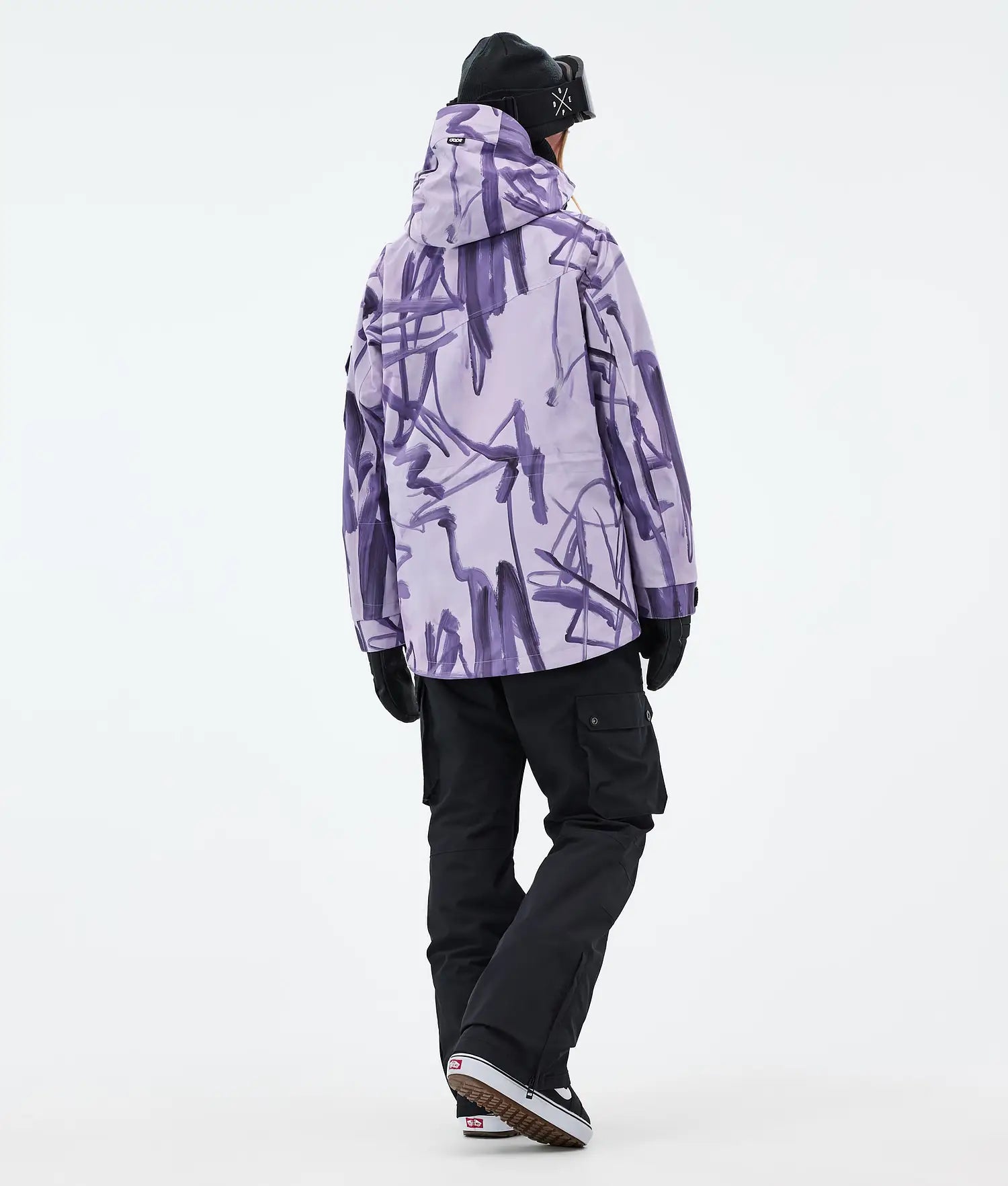 Adept W Snowboard Jacket Women Scribble Purple