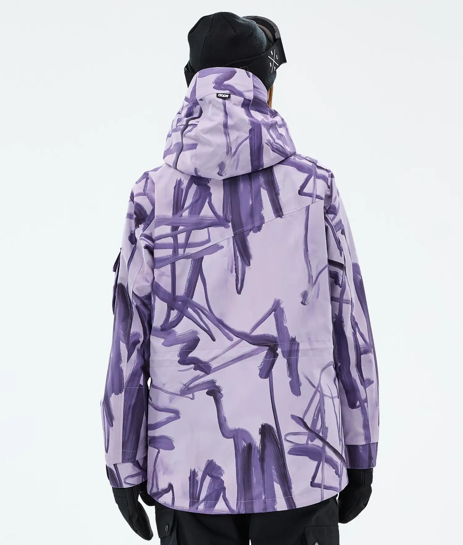 Adept W Snowboard Jacket Women Scribble Purple