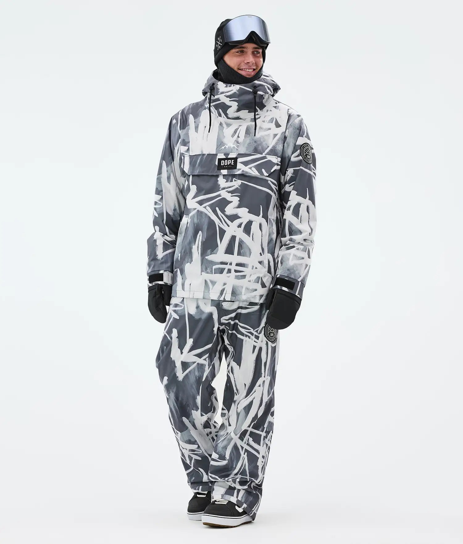 Blizzard Snowboard Pants Men Scribble Black