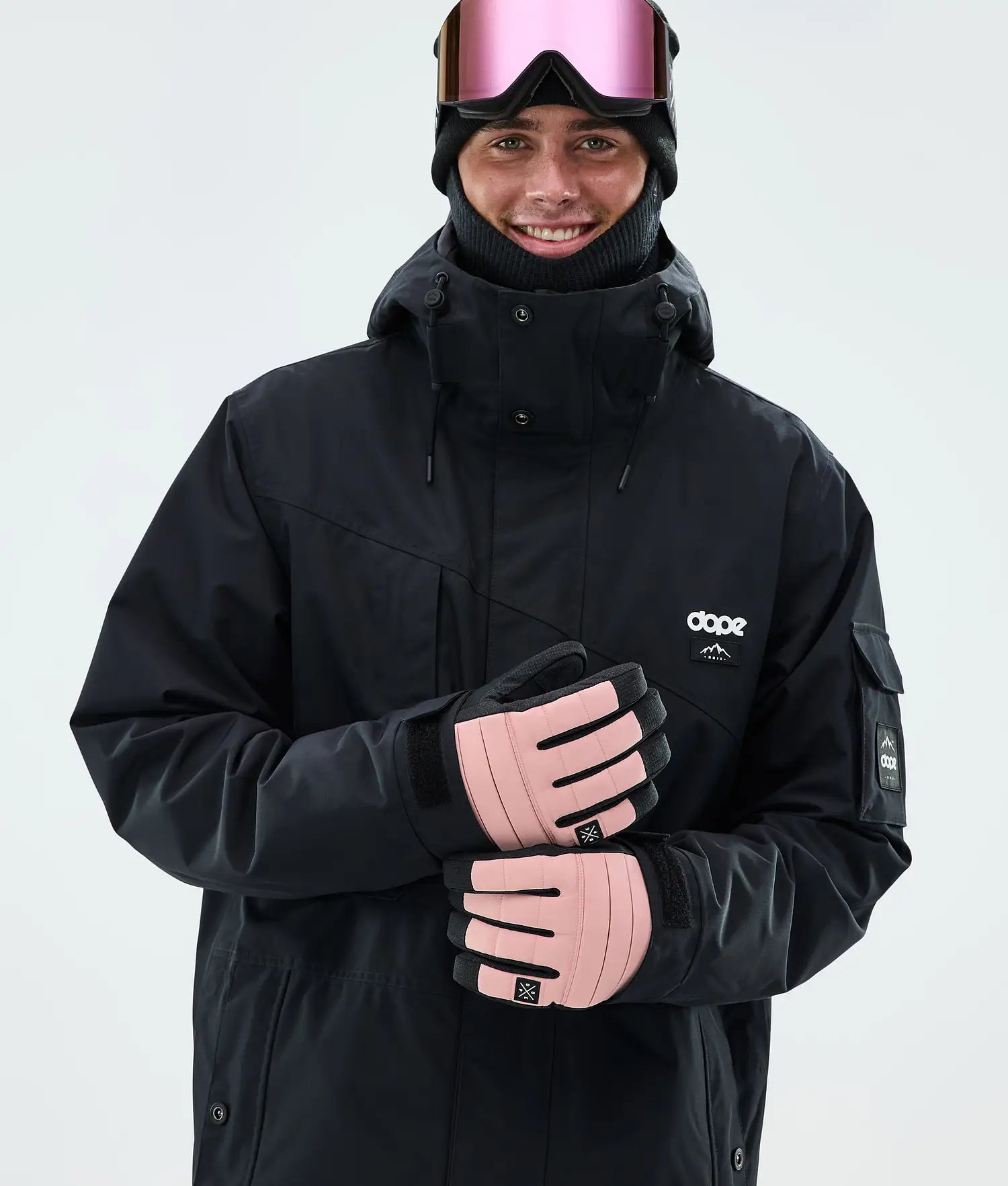 Ace Ski Gloves Soft Pink