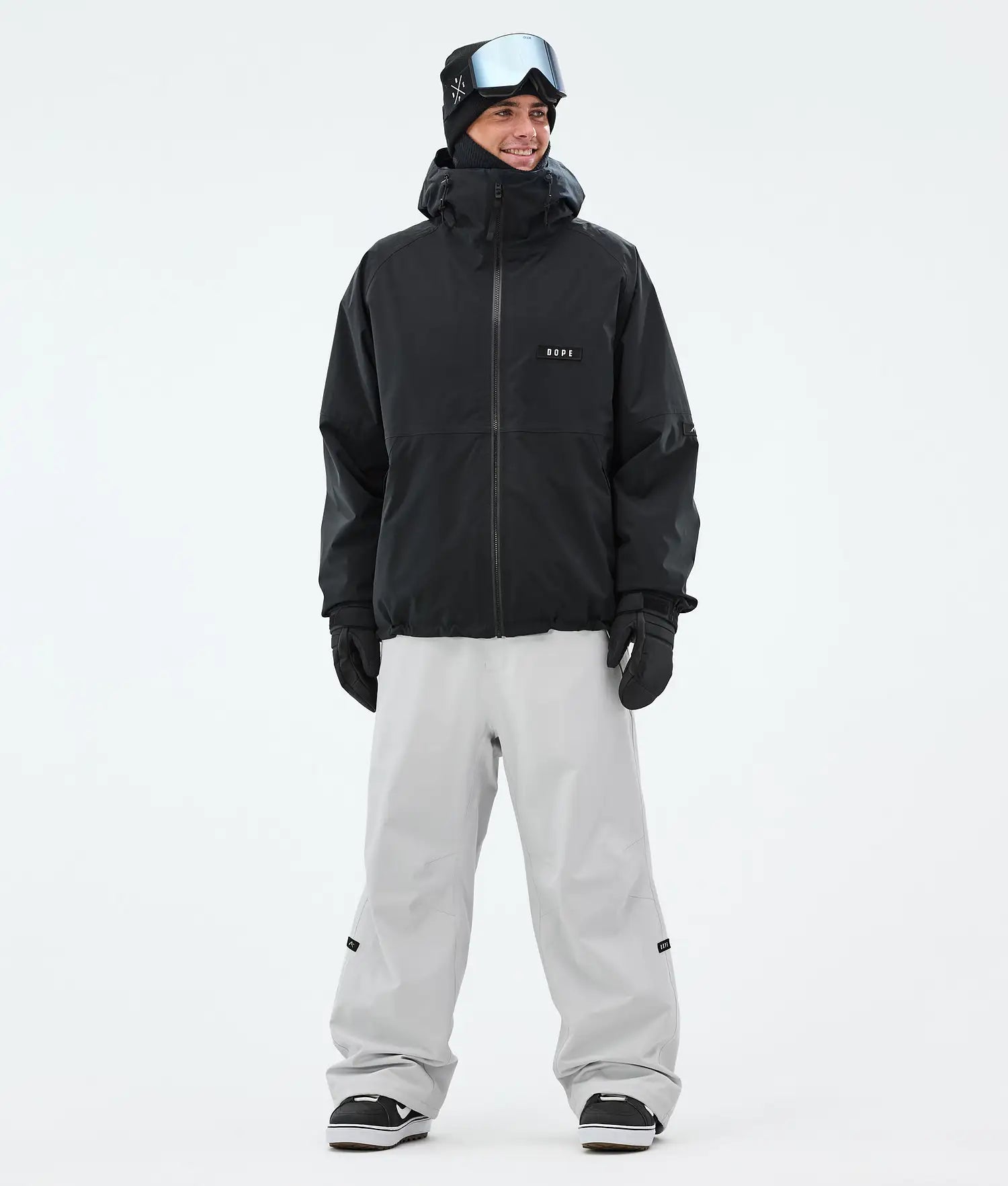 Big Snowboard Pants Men Light Grey